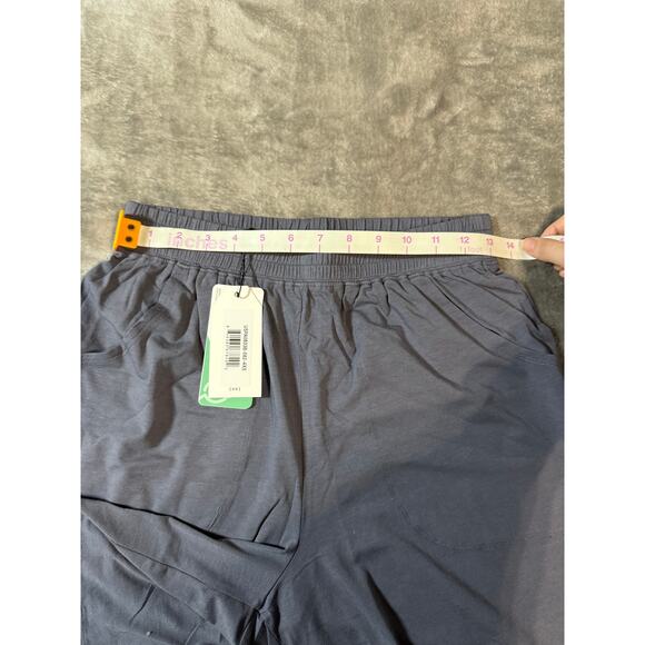 NWT Universal Standard Women Elastic Waist Shorts Pockets Size 4XS (00-0) Blue - Picture 9 of 10